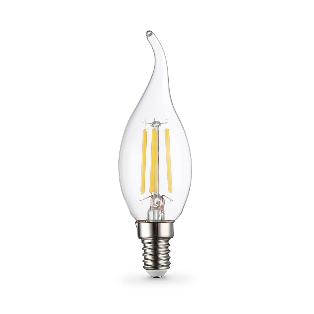 Лампа светодиодная Свеча на ветру CF35 11W 4000K 351124 Filament LED CF35 11W E14 4000K 220-240V - Viokon.com