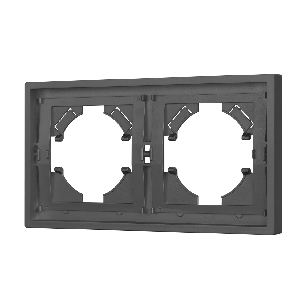 Рамка пластиковая FRM-TENDO-SFPL-2-GR (Arlight, Матовый графитовый) 054648 - Viokon.com