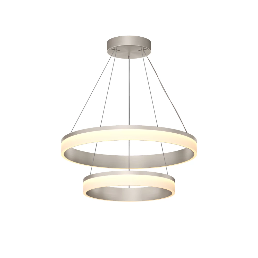 Подвесной светильник RING 600400 мм LED 63Вт 3000К алюминийакрил сатин никель - Viokon.com