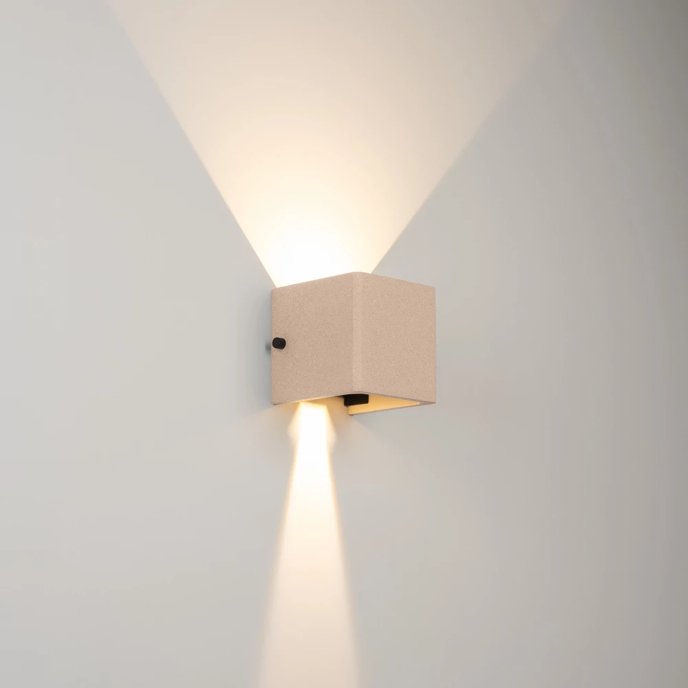 Светильник LGD-PERAN-WALL-S120x120-6W Warm3000 (Light ivory, 0-80 deg, 230V) (Arlight, IP65 Бетон, 3 года) 061760 - Viokon.com