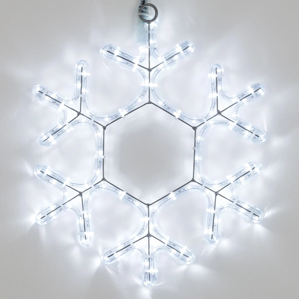 Фигура светодиодная ARD-SNOWFLAKE-M7-450x375-108LED White (230V, 6.5W) (Ardecoled, IP65) 034249 - Viokon.com