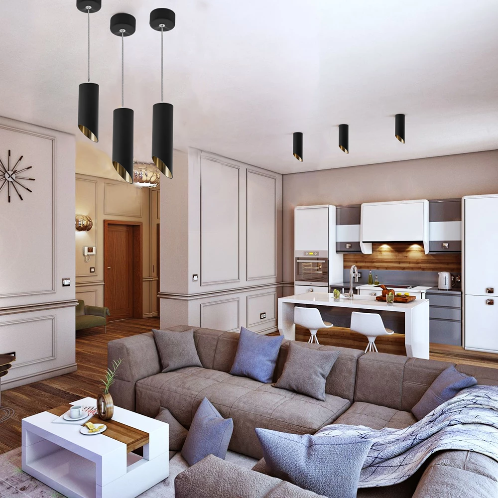 Светильник потолочный Feron ML181 MR16 35W 230V, черный, золото (48037) - Viokon.com