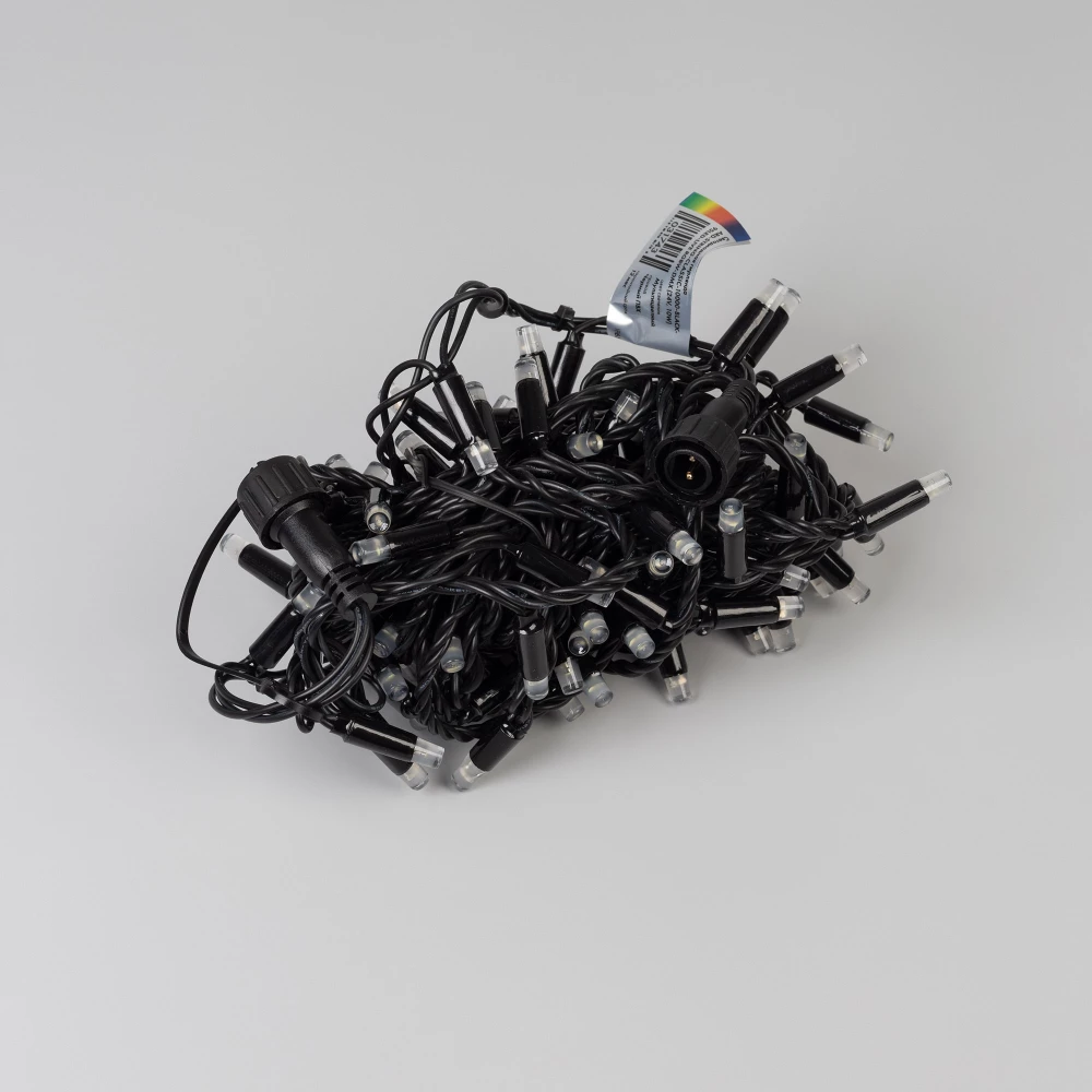 Светодиодная гирлянда ARD-STRING-CLASSIC-10000-BLACK-95LED-LIVE RGBW-DMX (24V, 10W) (Ardecoled, IP65) 031743 - Viokon.com