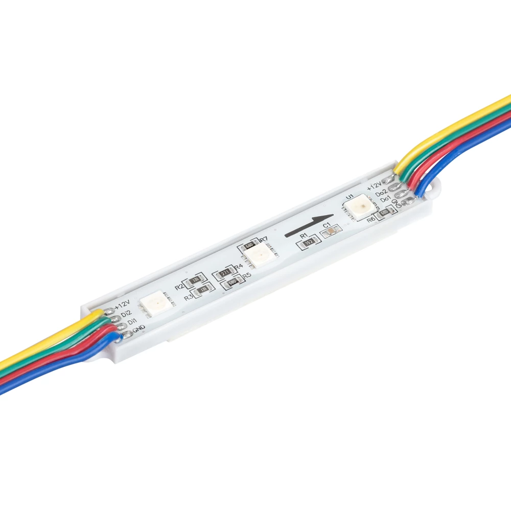 Модуль управляемый SPI-B3 12V RGB-RAM (0.6W, IP66, 120 deg) (Arlight, Пластик, 3 года) 036824 - Viokon.com