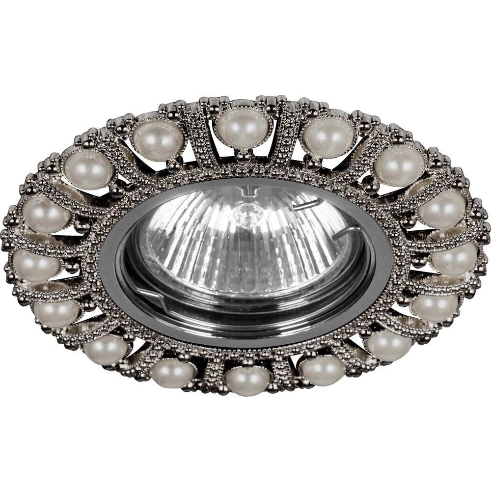 Светильник встраиваемый Feron CD2052 потолочный MR16 G5.3 черный-хром (28629) - Viokon.com