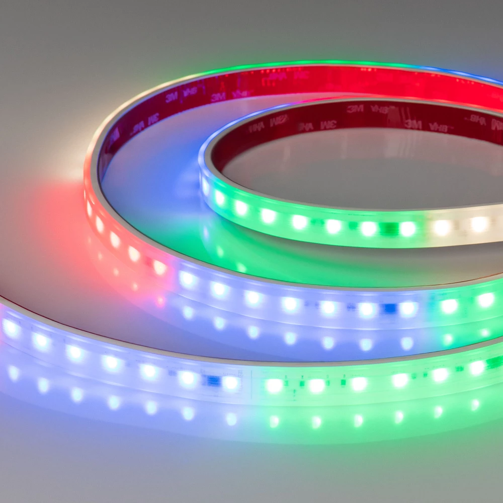 Лента герметичная DMX-PS-B70-14mm 24V RGBW-Day-PX7 (17 W/m, IP67, 5060, 5m) (Arlight, CRI>90) 056721 - Viokon.com