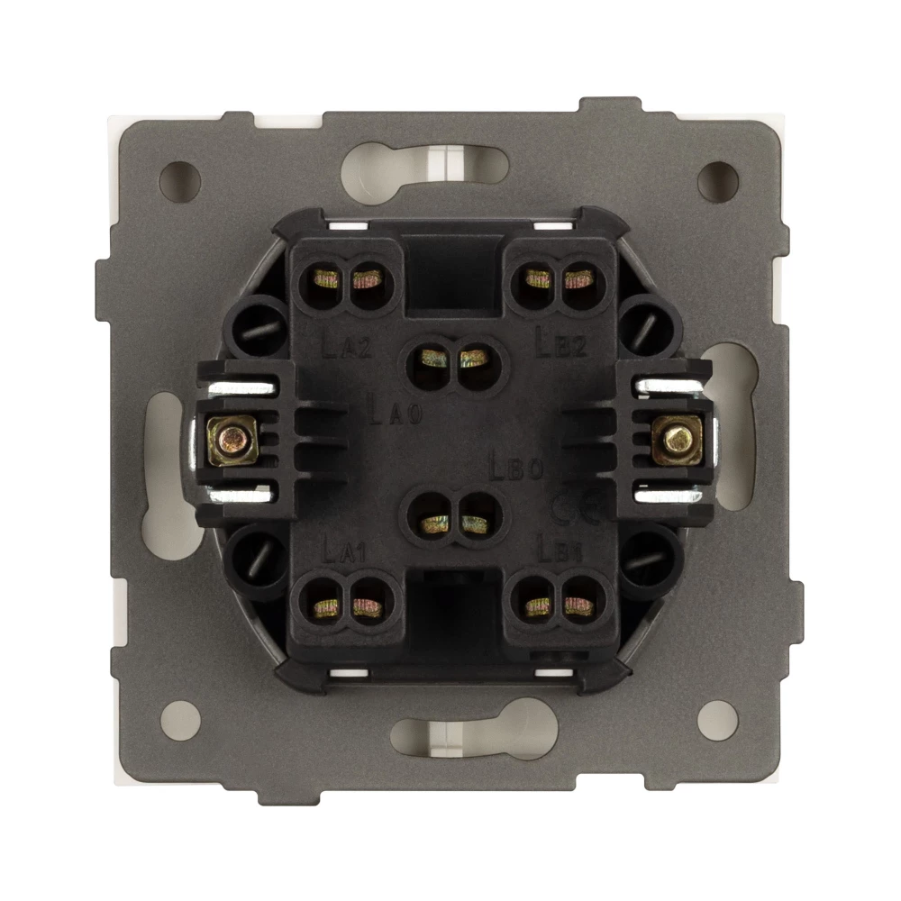 Механизм выключателя двухклавишный проходной SWT-TENDO-MKP2-PL-WH (230V, 10A) (Arlight, Белый) 054066 - Viokon.com