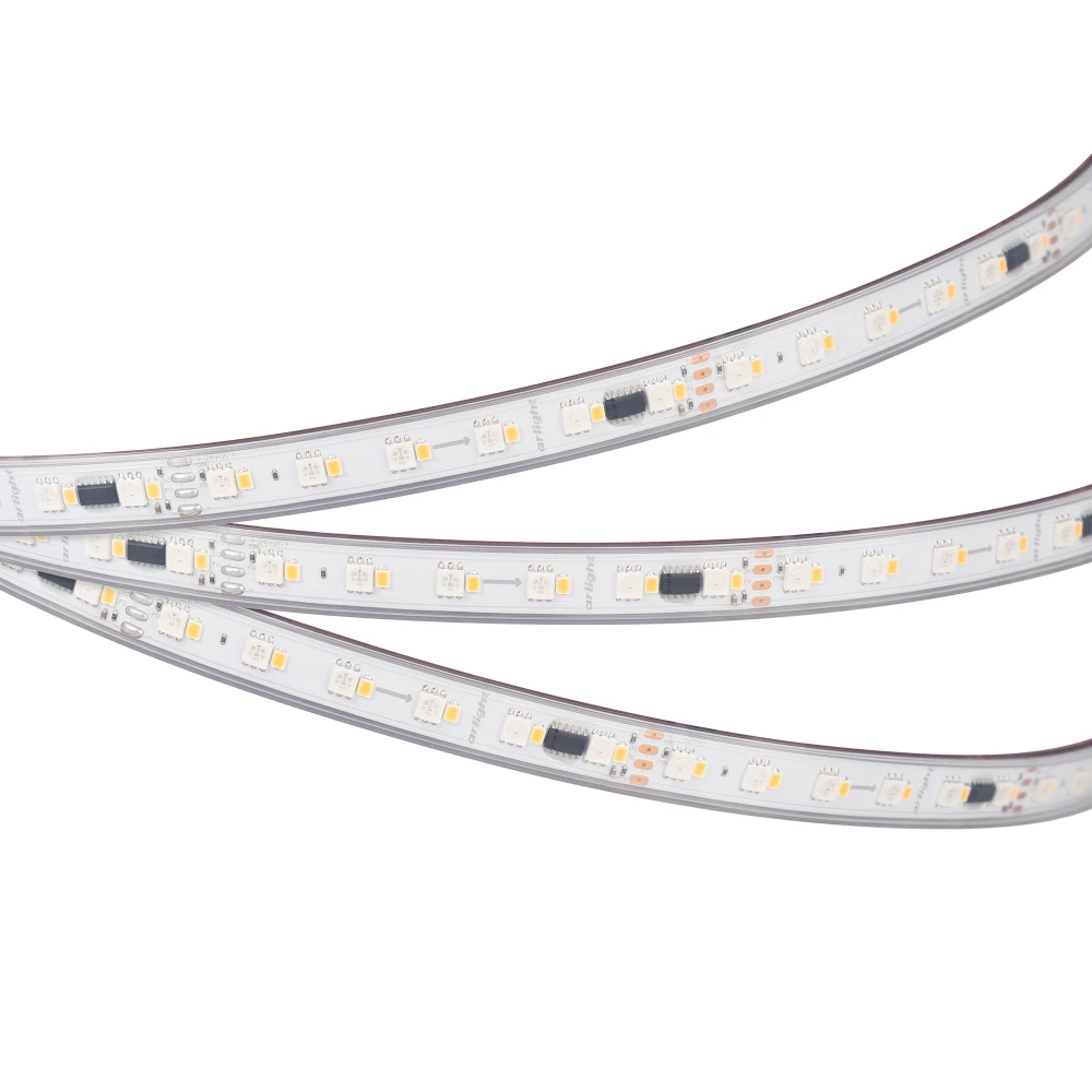 Лента герметичная SPI-P-BA120-14mm 24V RGBW-Warm-PX6-BPT (16 W/m, IP66, 5060/2835, 5m) (Arlight, бегущий огонь) 043088 - Viokon.com
