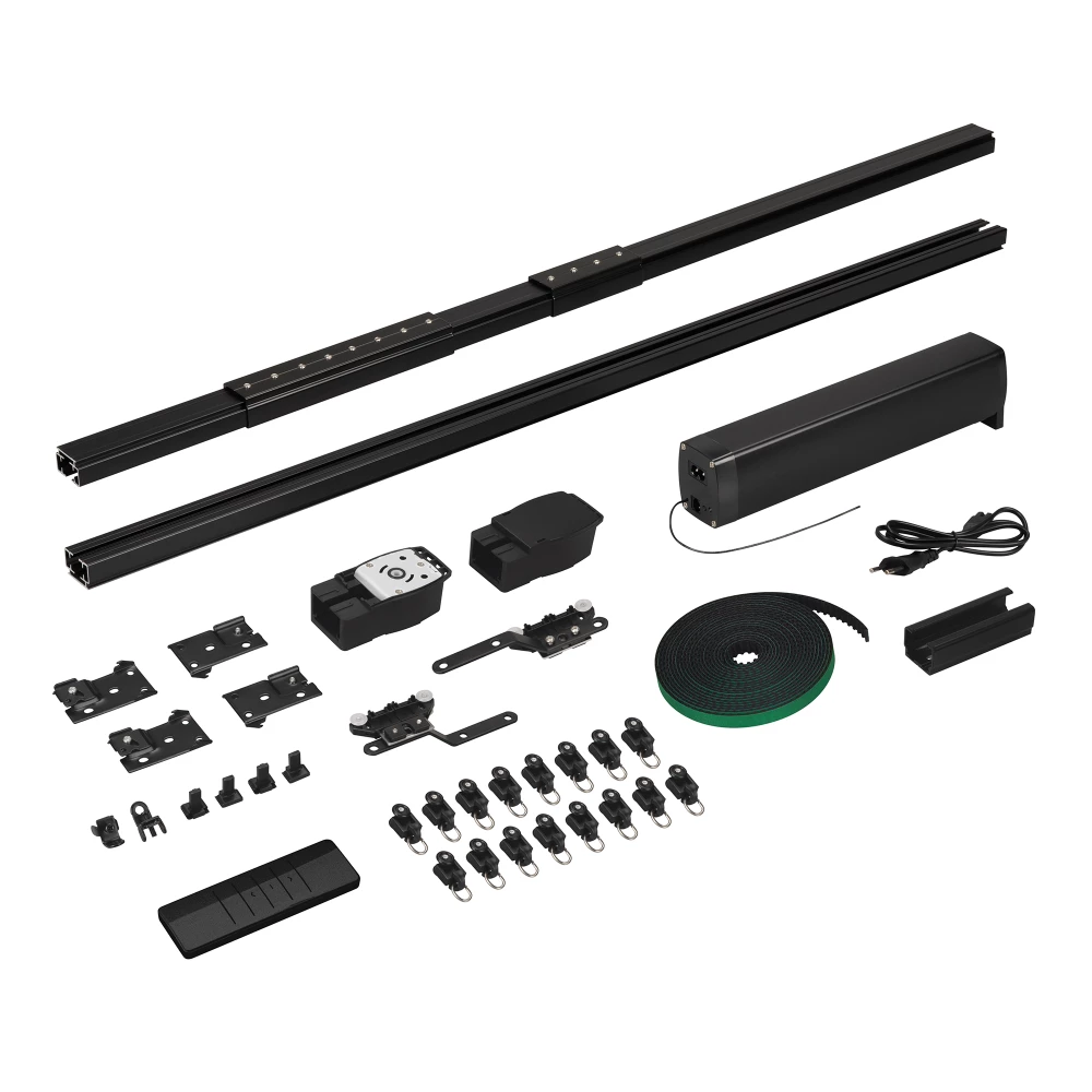 Карниз для штор с электроприводом CNK-M1-TY-RF-2M-BK (Arlight, IP20 Металл, 5 лет) 058460 - Viokon.com