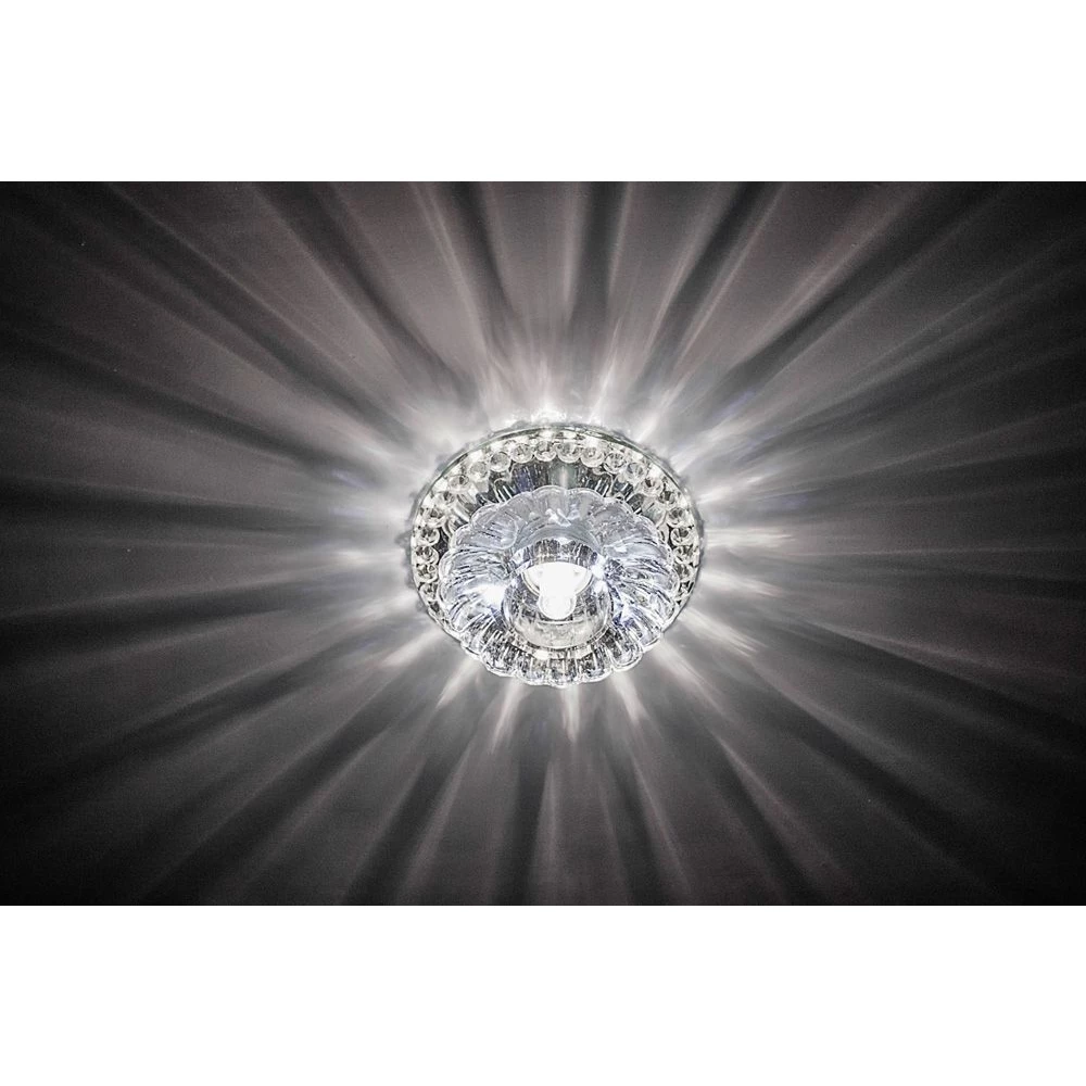 Светильник встраиваемый с белой LED подсветкой Feron JD125 потолочный JCD9 G9 прозрачный (27797) - Viokon.com