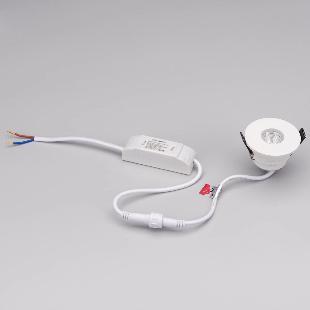 Светильник MS-GLORY-BUILT-R54-5W Warm3000 (WH, 60 deg, 230V) (Arlight, IP54 Металл, 5 лет) 047287 - Viokon.com