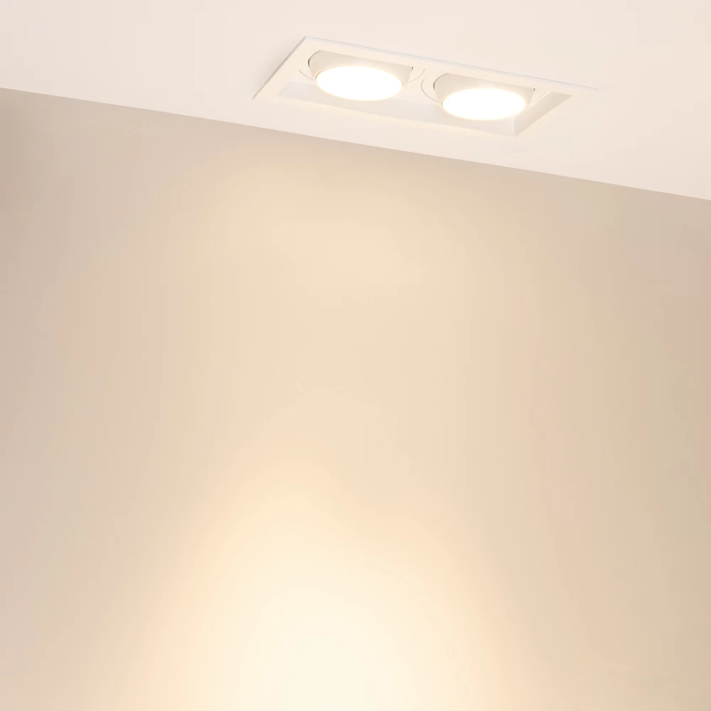 Светильник MS-VORTEX-BUILT-S250x140-2x30W Warm3000 (WH-WH, 30 deg, 230V) (Arlight, IP20 Металл, 5 лет) 057766 - Viokon.com