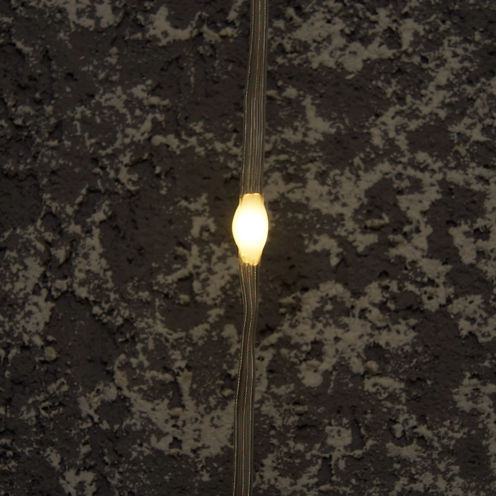 Светодиодная гирлянда Feron CL28 занавес Водопад  3*3м  + 3м 230V  5000K с контроллером, c питанием от сети, белый шнур (48604) - Viokon.com