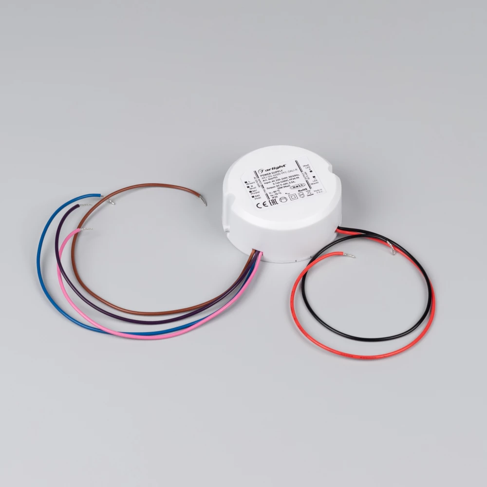 Блок питания ARJ-SN-44500-PFC-DALI-R (20W, 9-40V, 0.5A) (Arlight, IP20 Пластик, 3 года) 046793 - Viokon.com