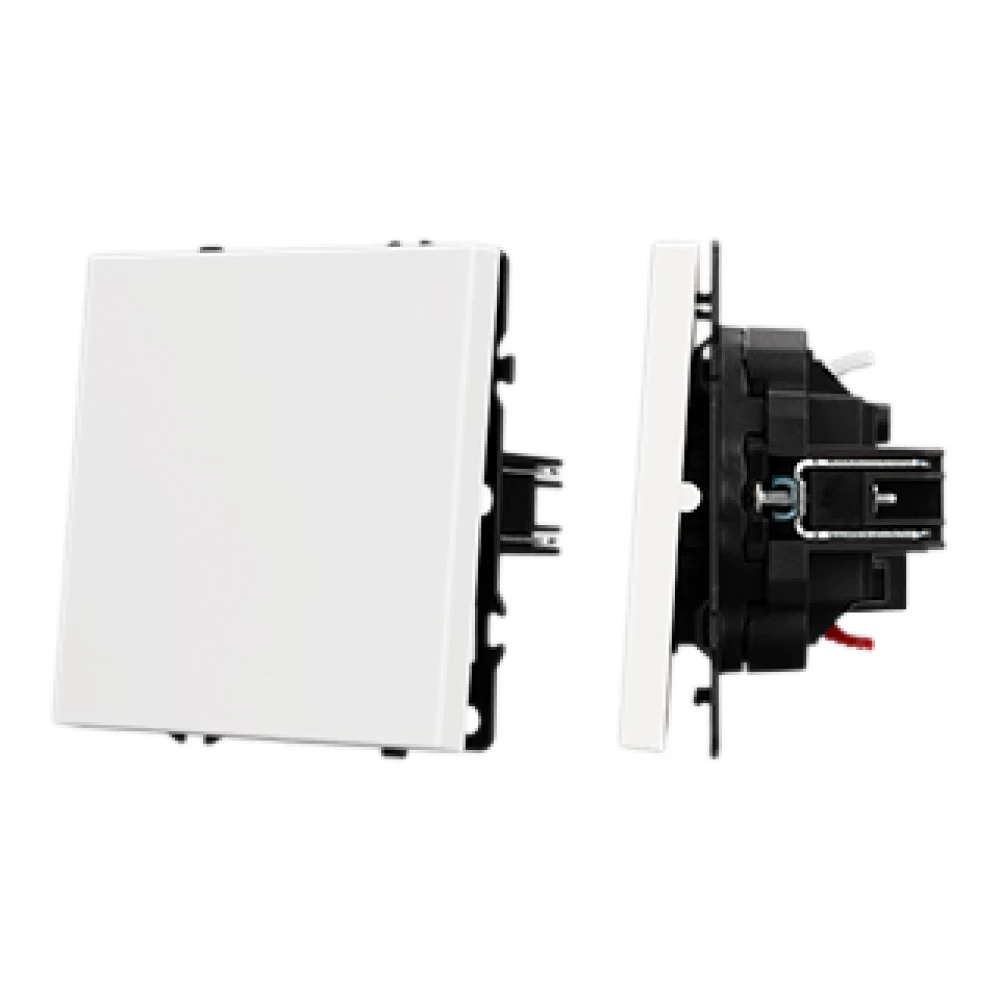 Механизм выключателя одноклавишный проходной SWT-NOBE-MKP1-SFPL-WH (230V, 10A) (Arlight, Белый кварц) 054235 - Viokon.com