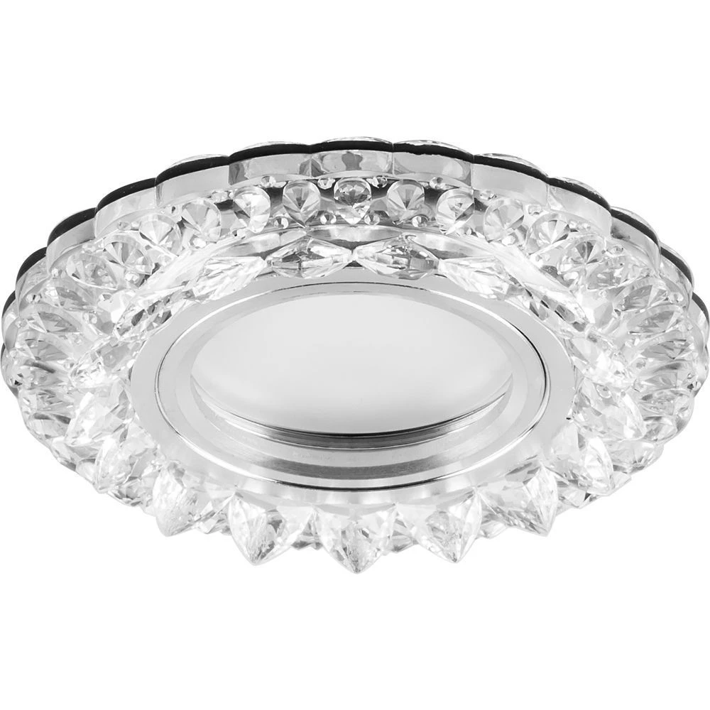 Светильник встраиваемый с белой LED подсветкой Feron CD925 потолочный MR16 G5.3 прозрачный (28900) - Viokon.com