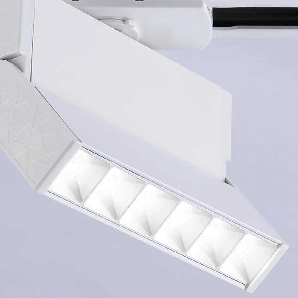 Трековый однофазный светодиодный светильник GL6812 WH белый LED 6W 4200K 24° 115*22*87 - Viokon.com