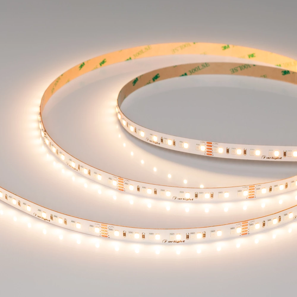 Лента RT-A168-10mm 24V RGBW-Warm (20 W/m, IP20, 5m) (Arlight, высок.эфф.150 лм/Вт) 056879 - Viokon.com