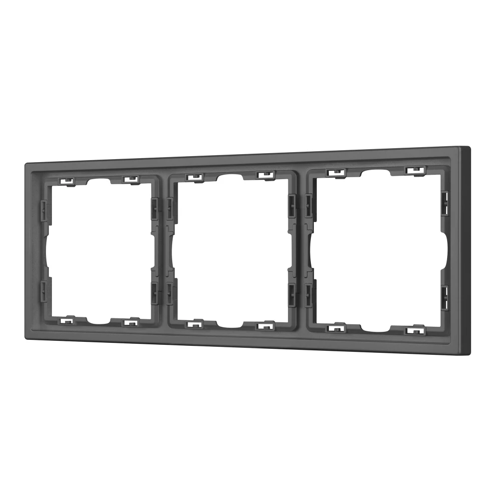 Рамка пластиковая FRM-NOBE-SFPL-3-GR (Arlight, Серый базальт) 054222 - Viokon.com