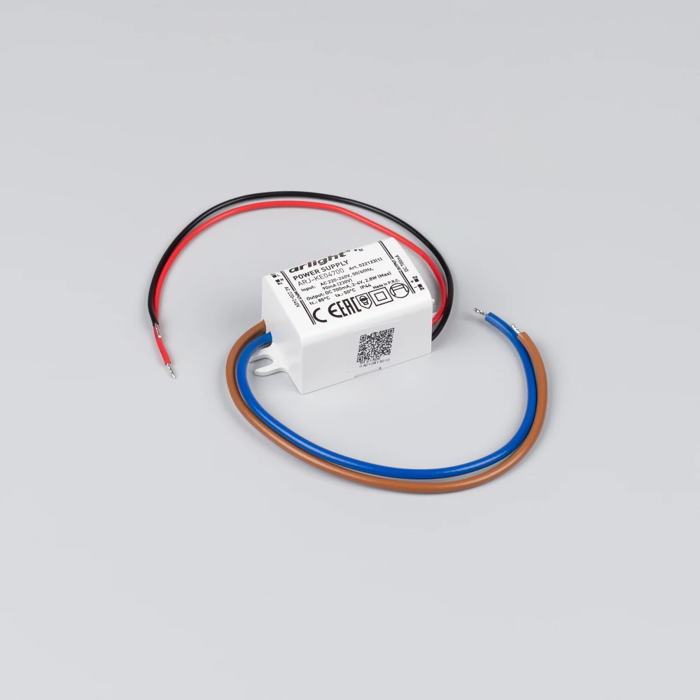 Блок питания ARJ-KE04700 (3W, 700mA) (Arlight, IP44 Пластик, 5 лет) 022123(1) - Viokon.com