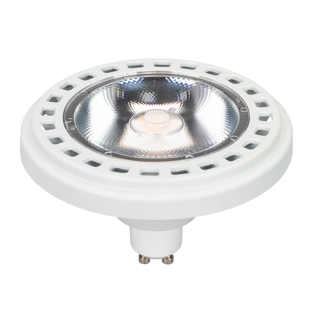 Лампа AR111-UNIT-GU10-15W-DIM Warm3000 (WH, 24 deg, 230V) (Arlight, Металл) 026867 - Viokon.com