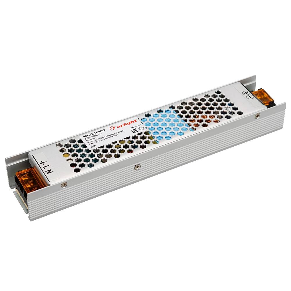 Блок питания ARS-200L-12 (12V, 16.7A, 200W) (Arlight, IP20 Сетка, 2 года) 023628 - Viokon.com