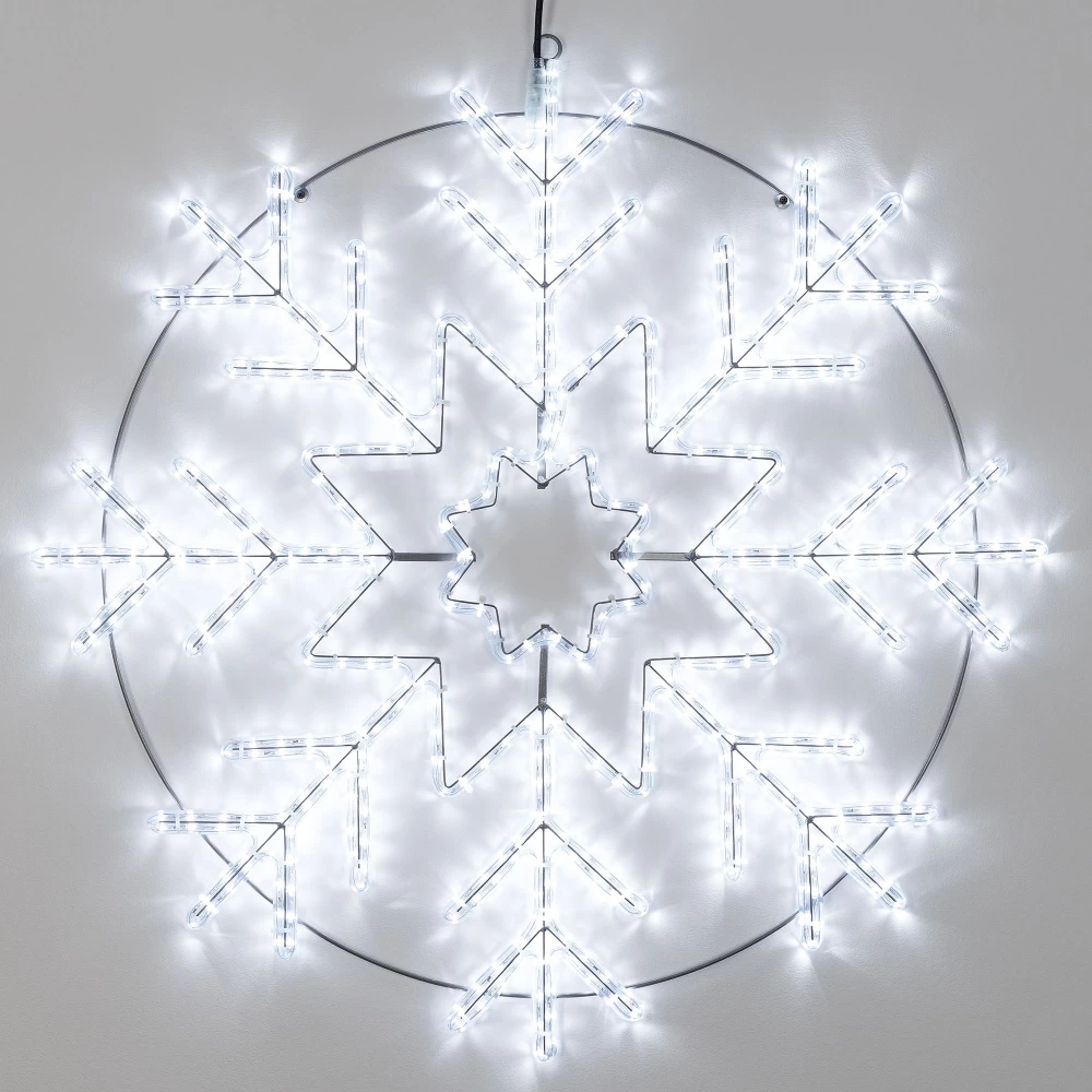 Фигура ARD-SNOWFLAKE-M8-950x950-540LED White (230V, 33W) (Ardecoled, IP65) 034254 - Viokon.com