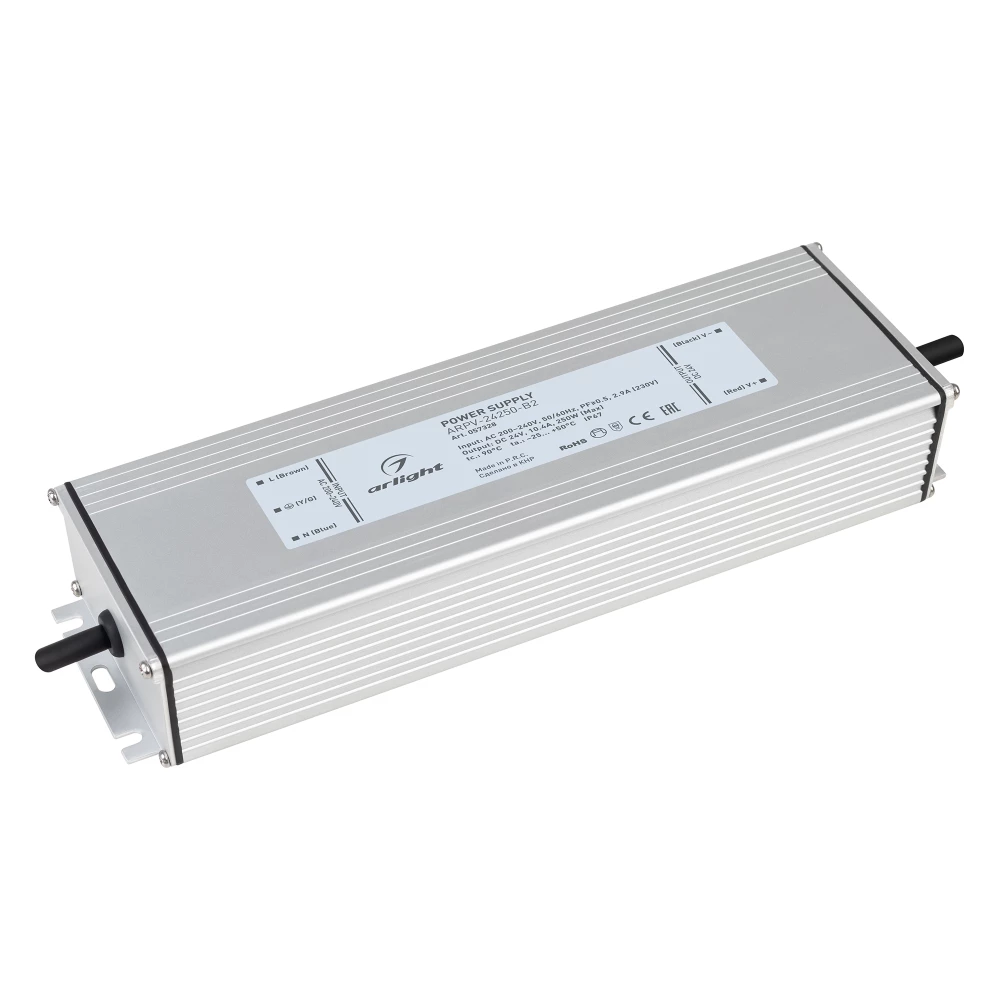 Блок питания ARPV-24250-B2 (24V, 10.4A, 250W) (Arlight, IP67 Металл, 3 года) 057328 - Viokon.com