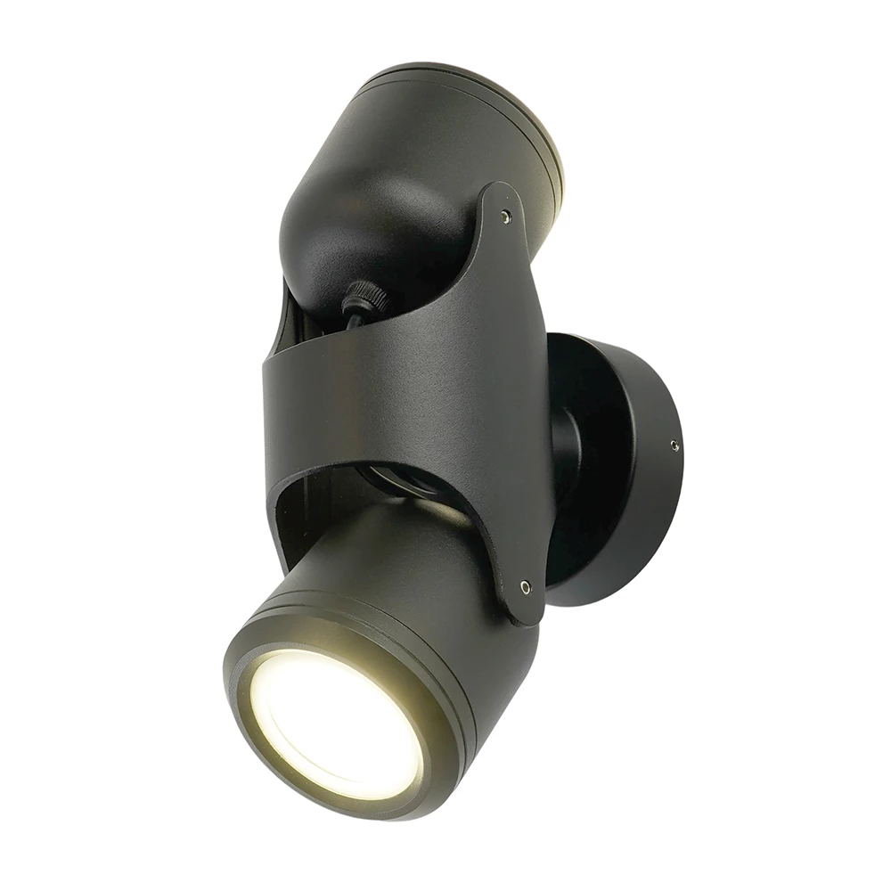 Светильник садово-парковый Feron DH1502, на стену,  GU10, 220-240V, черный (51740) - Viokon.com