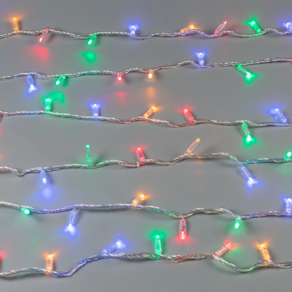 Светодиодная гирлянда ARD-STRING-CLASSIC-10000-CLEAR-100LED-LIVE RGB (230V, 7W) (Ardecoled, IP65) 025793 - Viokon.com