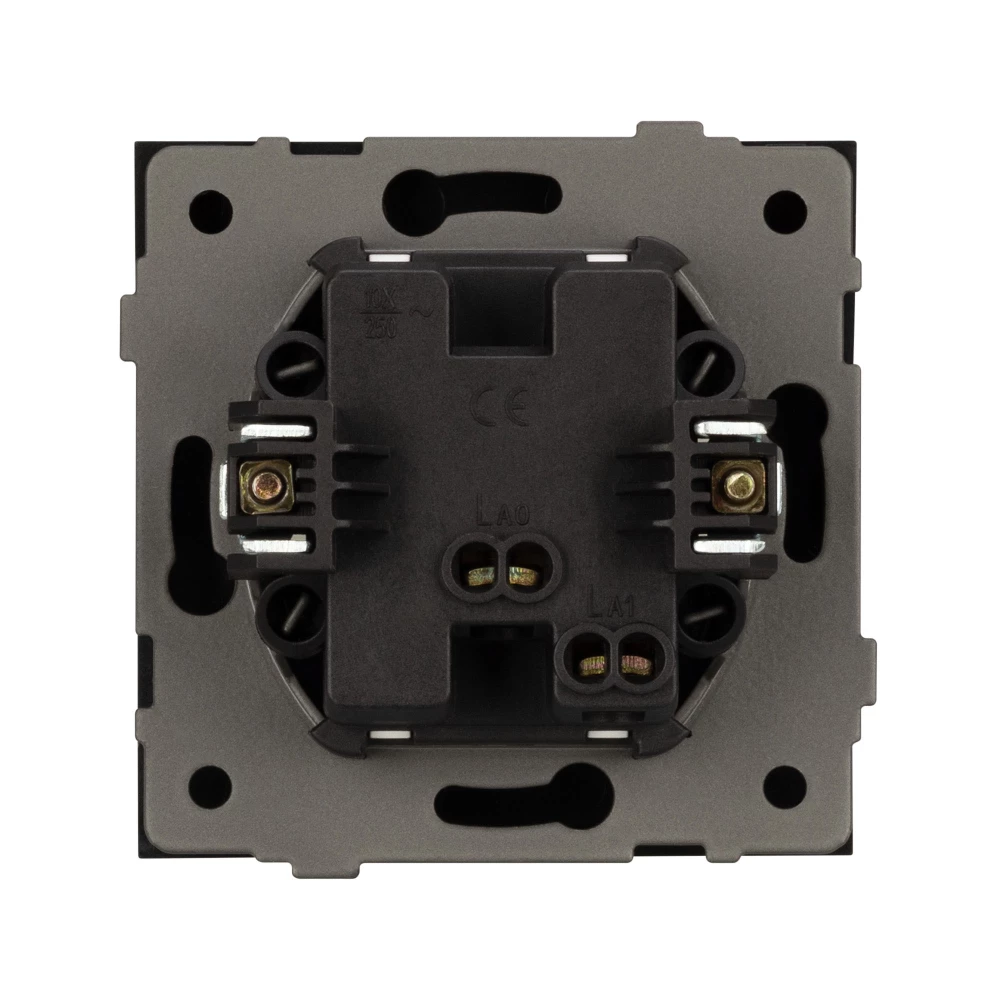 Механизм звонкового выключателя SWT-TENDO-MKR1-PL-BK (230V, 10A) (Arlight, Черный) 054143 - Viokon.com
