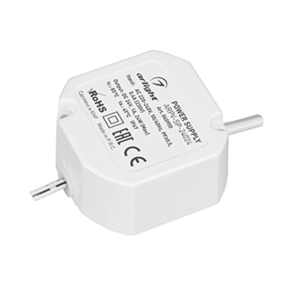 Блок питания ARPV-SP-24024 (24V, 1A, 24W) (Arlight, IP67 Пластик, 5 лет) 040950 - Viokon.com