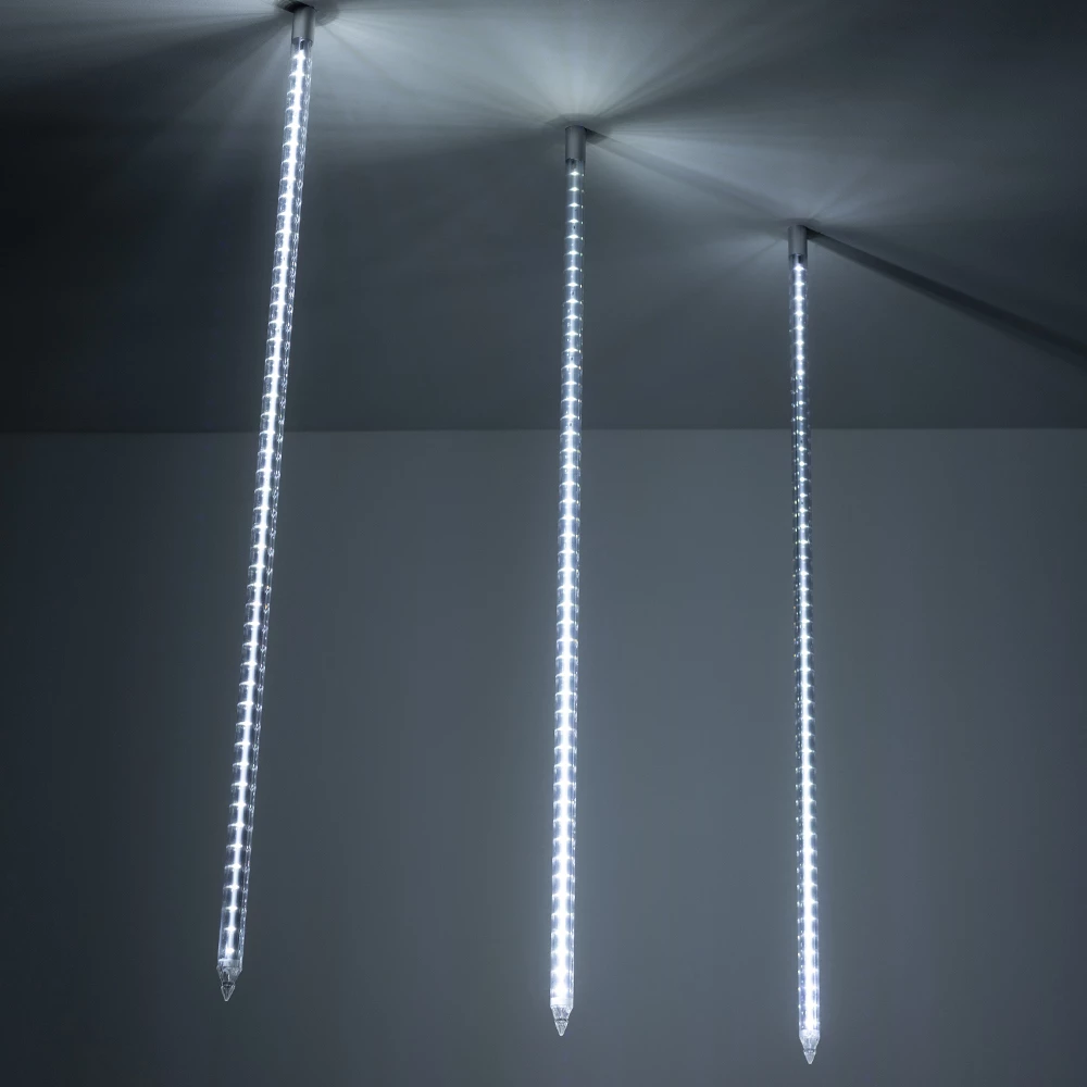 Светодиодная гирлянда ARD-ICEFALL-CLASSIC-D23-1000-CLEAR-96LED-LIVE WHITE (230V, 1.5W) (Ardecoled, IP65) 026103 - Viokon.com