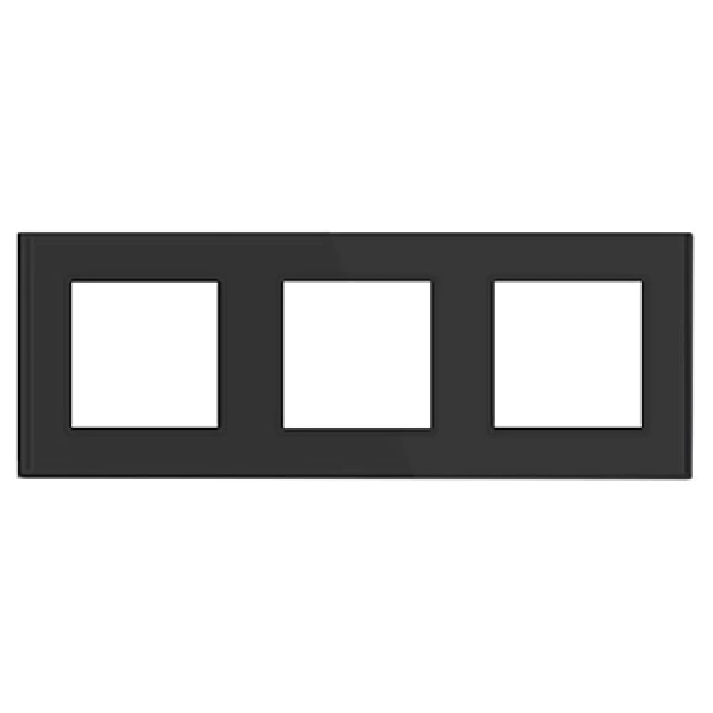 Рамка стеклянная FRM-GLARE-GS-3-BK (Arlight, -) 043800 - Viokon.com