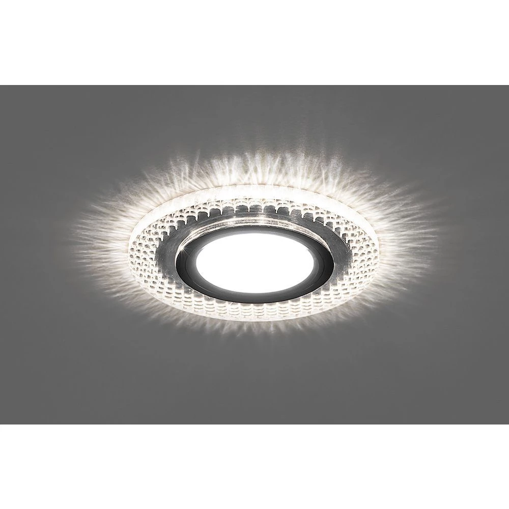 Светильник встраиваемый с белой LED подсветкой Feron CD955 потолочный MR16 G5.3 прозрачный (32566) - Viokon.com