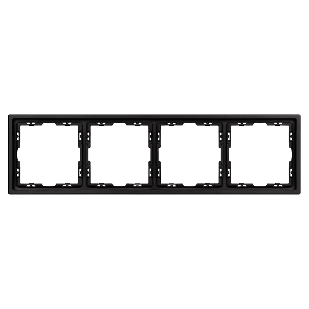 Рамка пластиковая FRM-NOBE-SFPL-4-BK (Arlight, Черный оникс) 054224 - Viokon.com