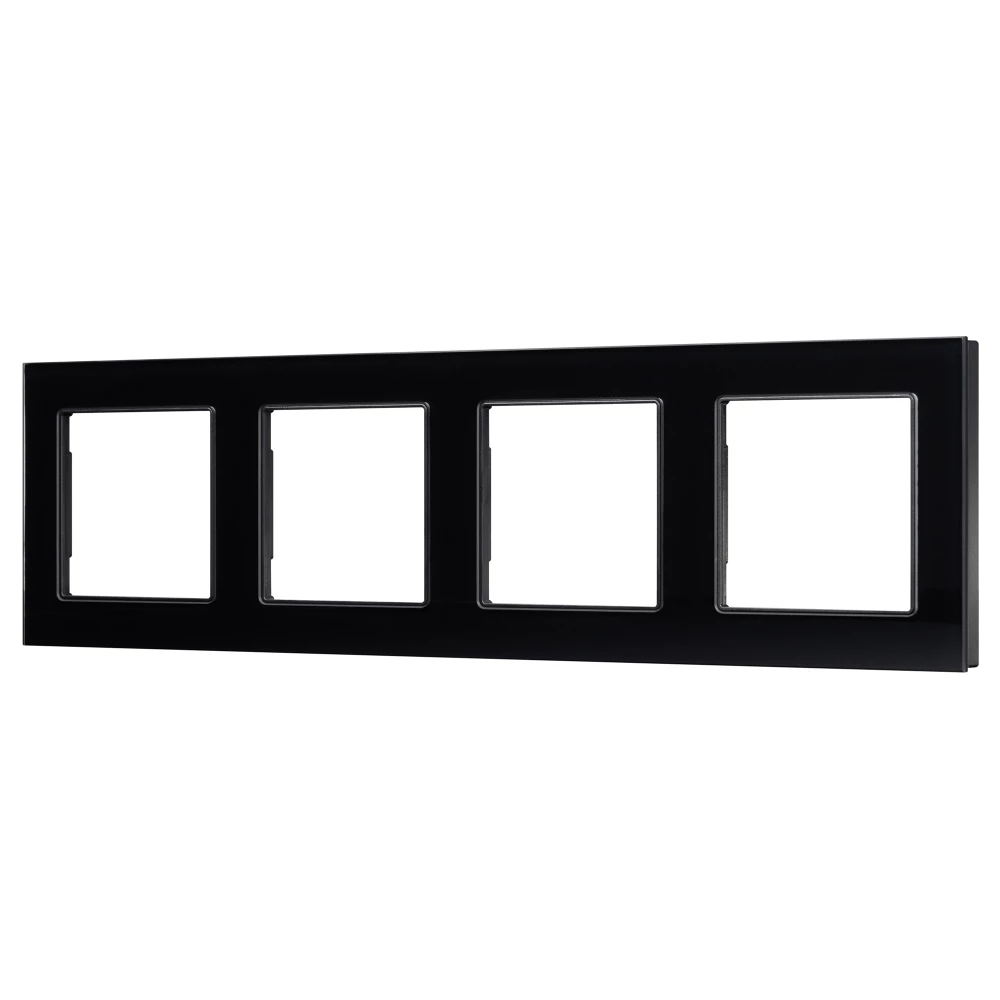 Рамка стеклянная FRM-GLARE-GS-4-BK (Arlight, -) 043803 - Viokon.com