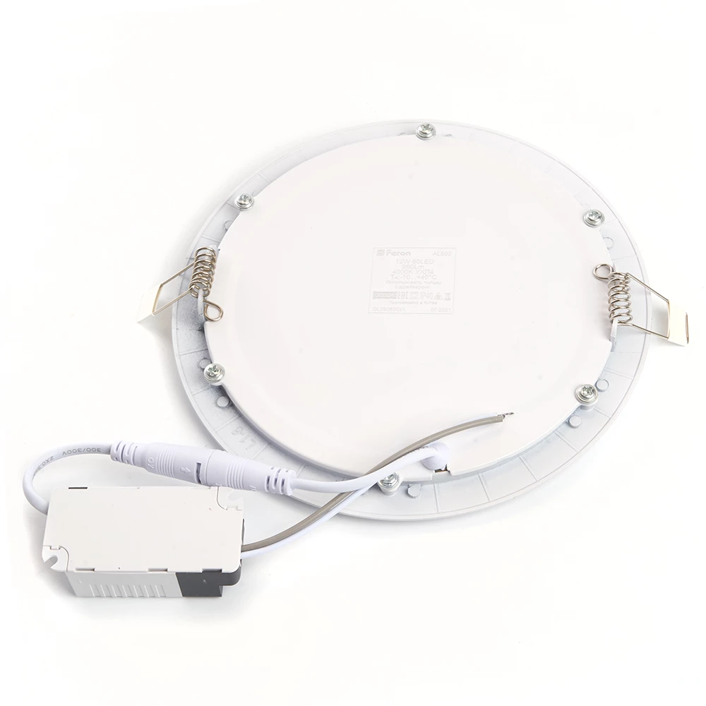 Светодиодный светильник Feron AL500 встраиваемый 12W 4000K белый (28504) - Viokon.com