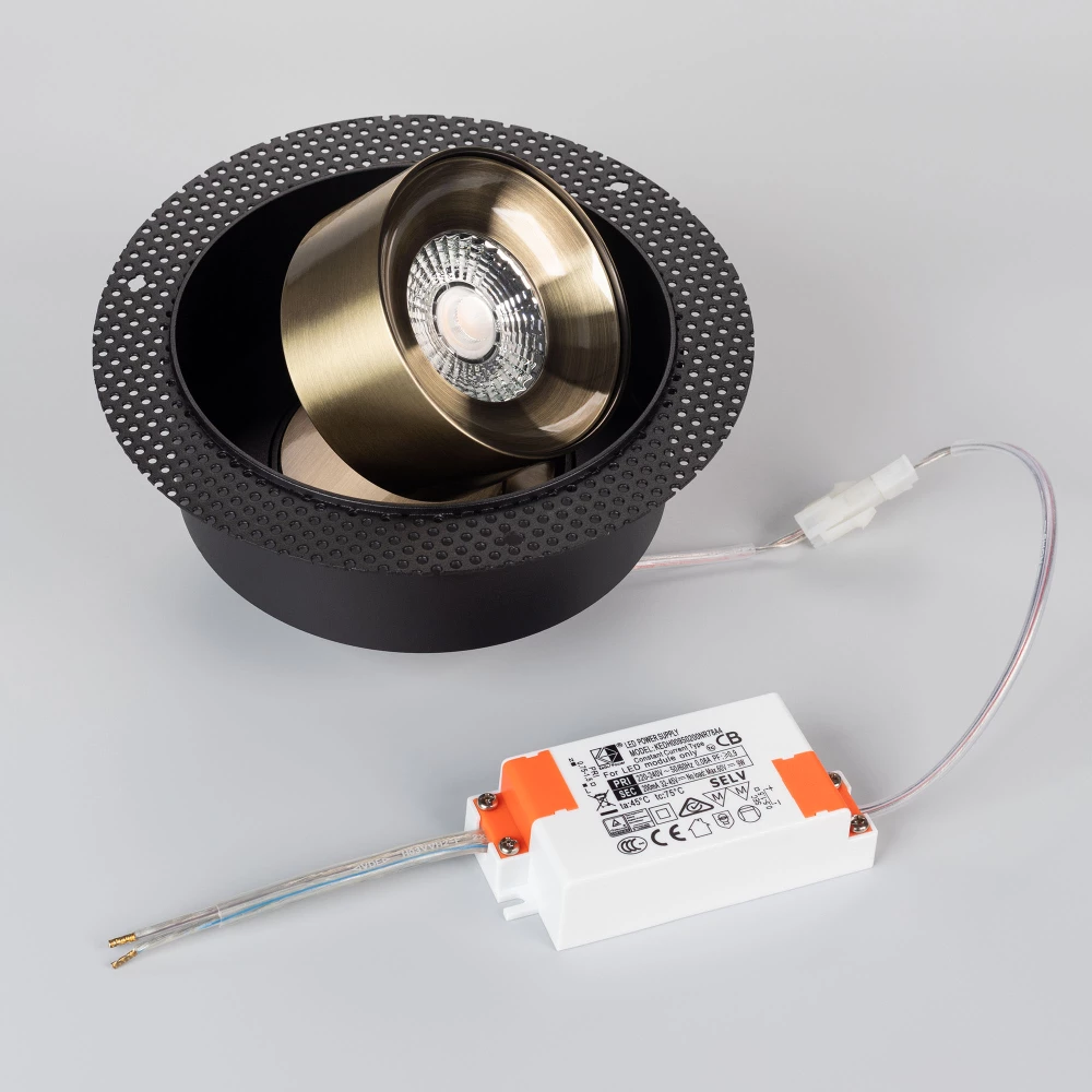 Светильник SP-PLURIO-BUILT-TRIMLESS-R160-9W Day4000 (BK-ABRS, 36 deg, 230V) (Arlight, IP20 Металл, 3 года) 038075 - Viokon.com