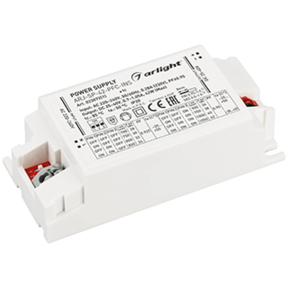 Блок питания ARJ-SP-42-PFC-INS (42W, 25-40V, 0.7-1.05A) (Arlight, IP20 Пластик, 5 лет) 023072(1) - Viokon.com