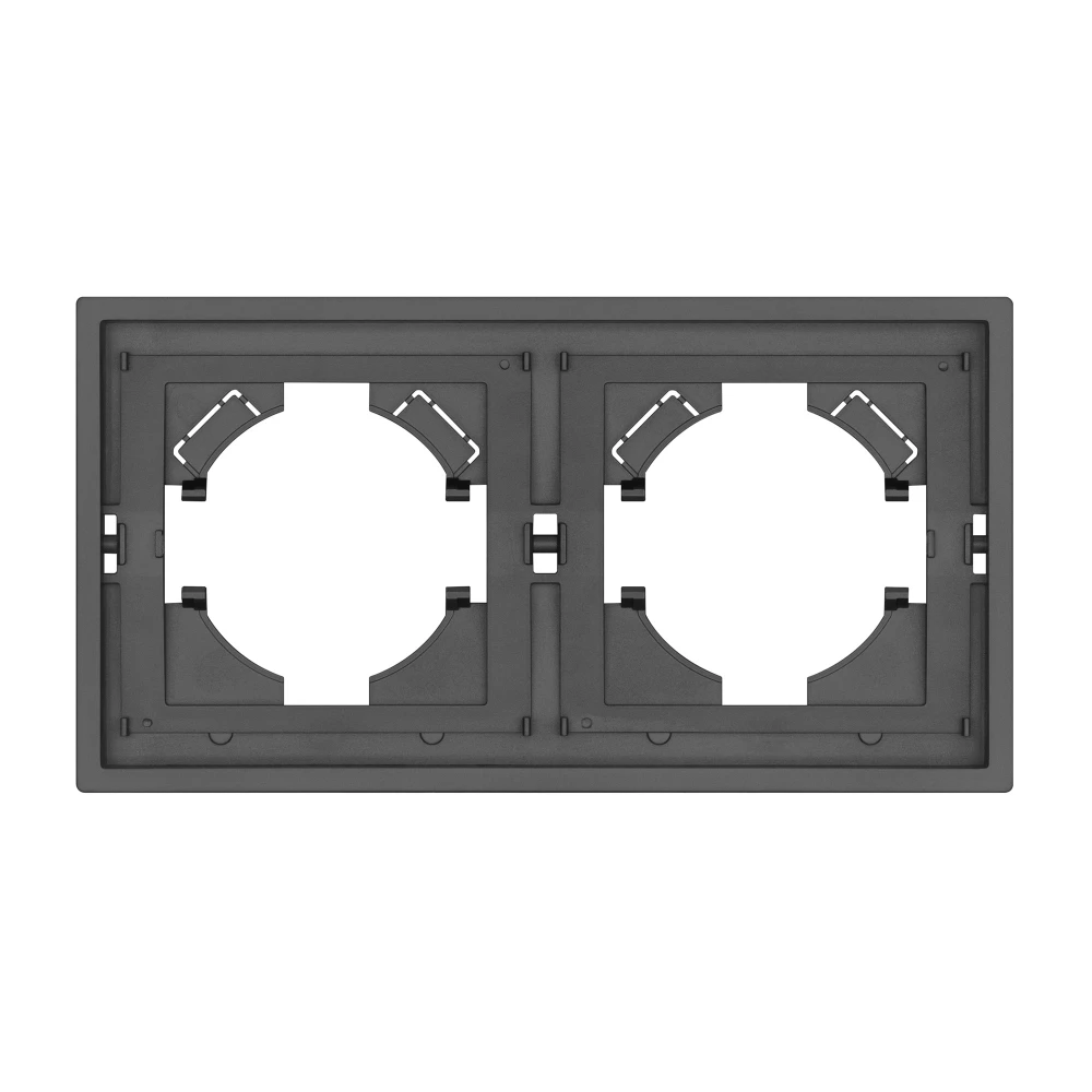 Рамка пластиковая FRM-TENDO-SFPL-2-GR (Arlight, Матовый графитовый) 054648 - Viokon.com