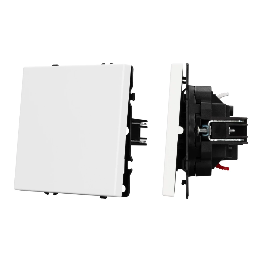 Механизм выключателя одноклавишный проходной SWT-NOBE-MKP1-SFPL-WH (230V, 10A) (Arlight, Белый кварц) 054235 - Viokon.com