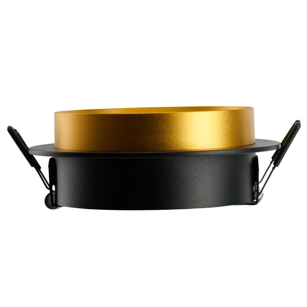 Светильник встраиваемый Feron DL507 потолочный GX53 черный + золото круг (51356) - Viokon.com