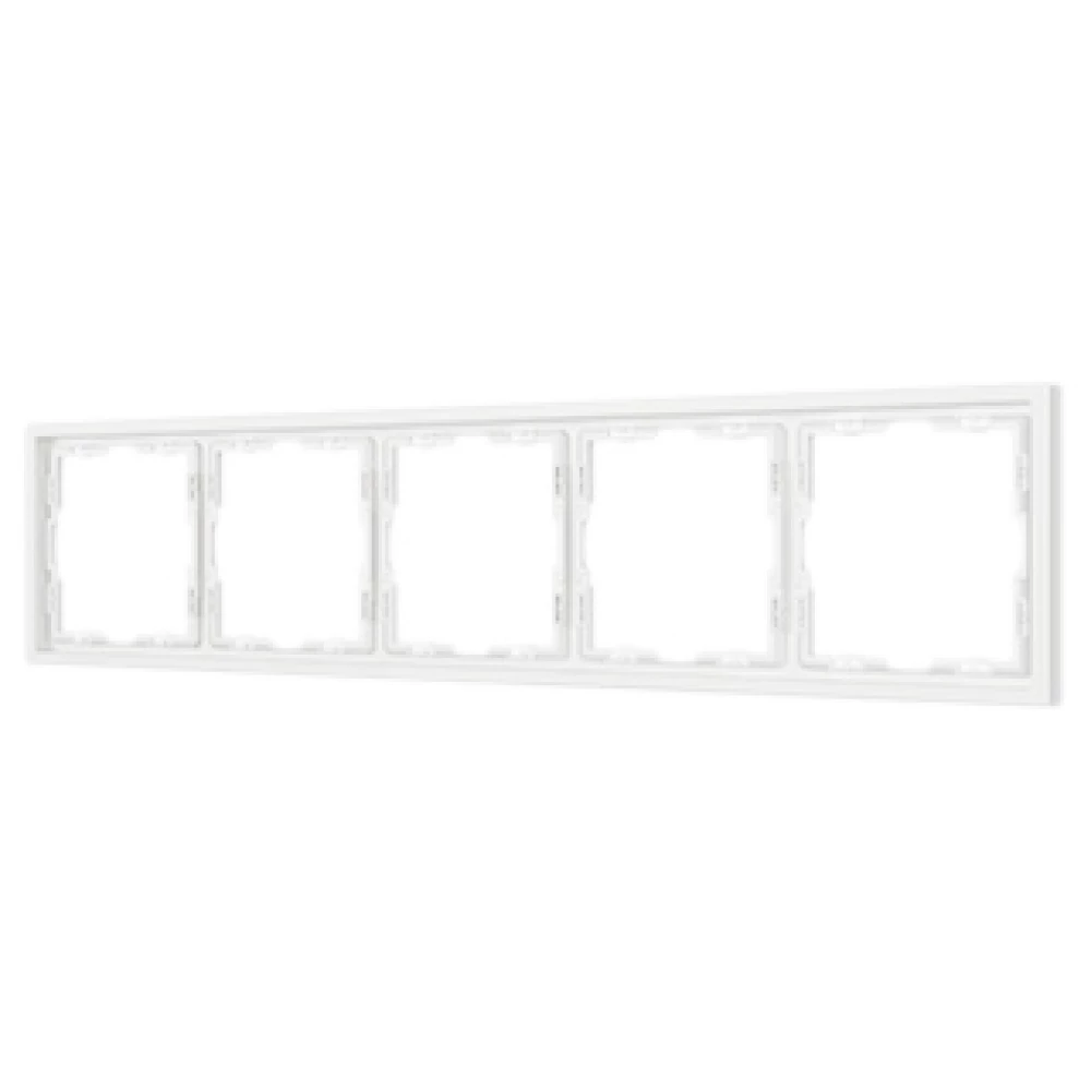 Рамка пластиковая FRM-NOBE-SFPL-5-WH (Arlight, Белый кварц) 054227 - Viokon.com