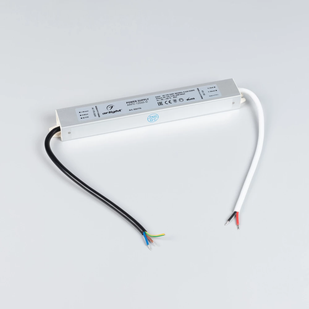 Блок питания ARPV-12040-D (12V, 3.3A, 40W) (Arlight, IP67 Металл, 3 года) 026176 - Viokon.com