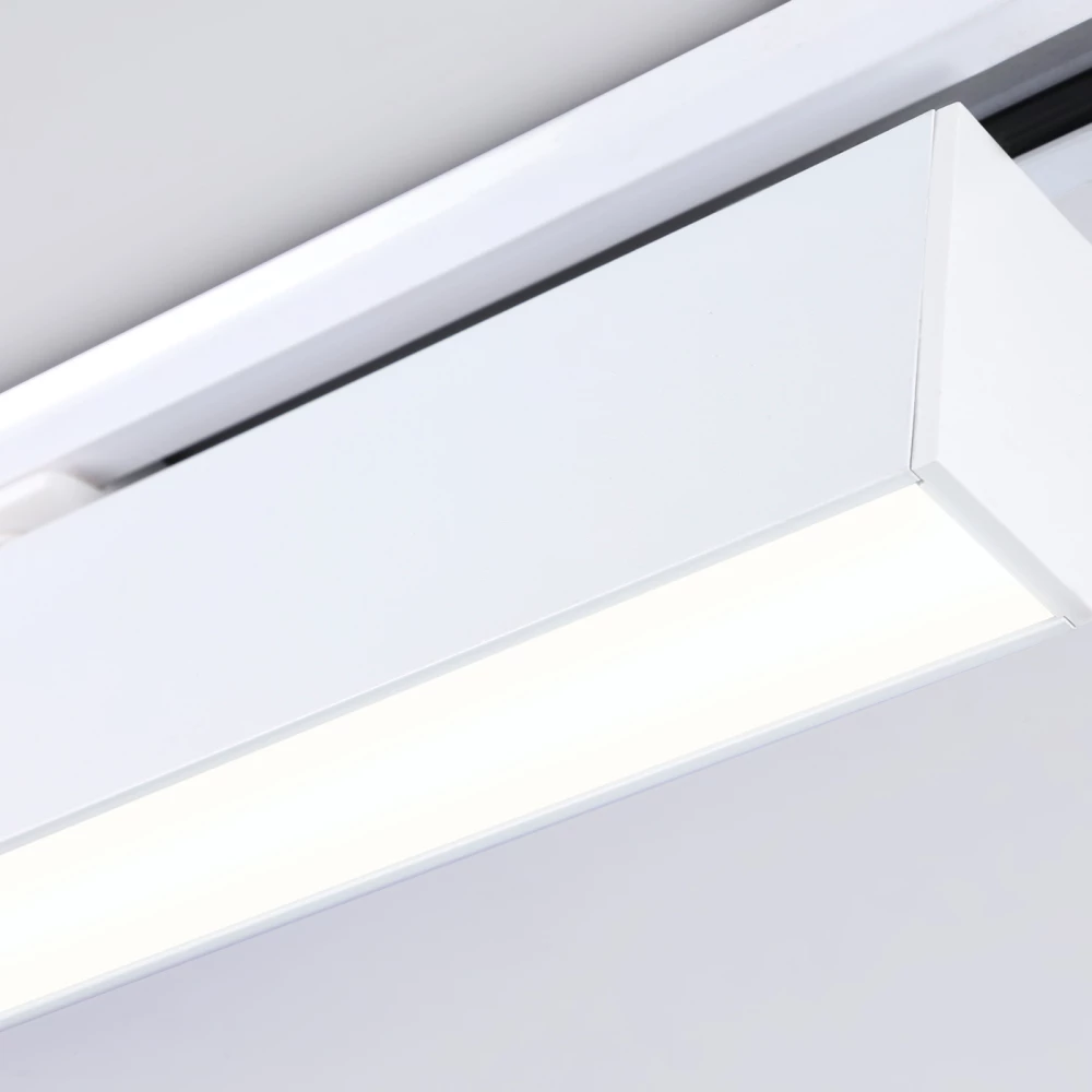 Трековый однофазный светодиодный светильник GL6769 WH белый LED 24W 3000K 600*22*48 - Viokon.com