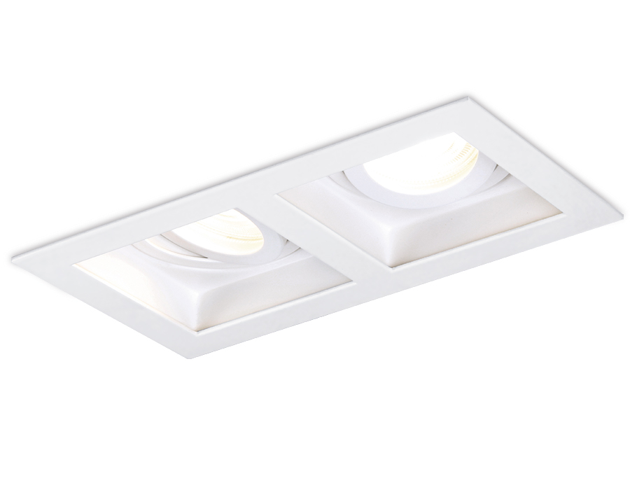 Точечный поворотный светильник MR16 TN185/2 WH белый GU5.3 185*100*40 - Viokon.com