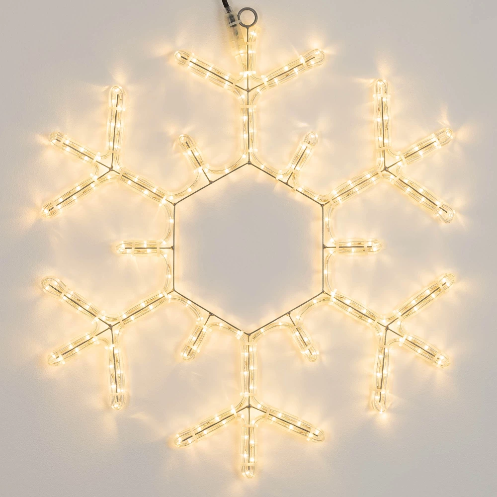 Фигура светодиодная ARD-SNOWFLAKE-M5-600x600-360LED Warm (230V, 20W) (Ardecoled, IP65) 034253 - Viokon.com