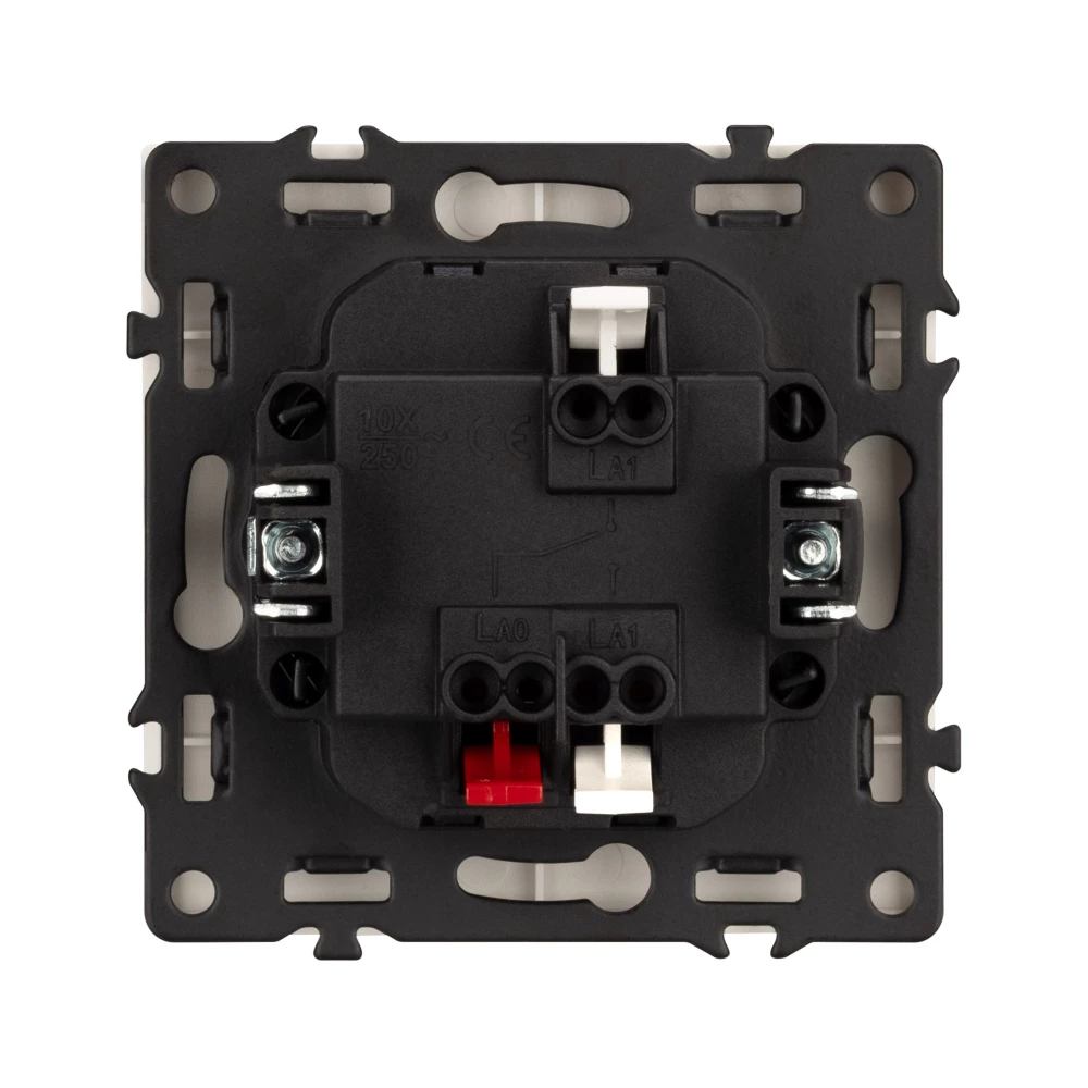 Механизм выключателя одноклавишный проходной SWT-NOBE-MKP1-SFPL-WH (230V, 10A) (Arlight, Белый кварц) 054235 - Viokon.com