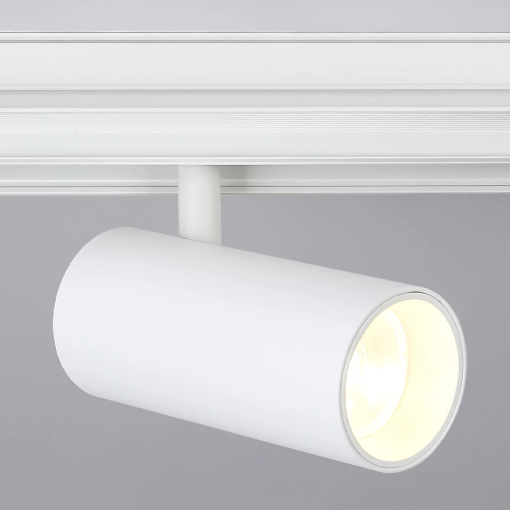 Светильник светодиодный трековый для шинопровода Magnetic GL3828 WH белый IP20 15W 4200K 48V 24° D57*128 - Viokon.com